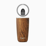 Luxury teak wood S’well stainless steel tumbler styled for gift box or barware gift set