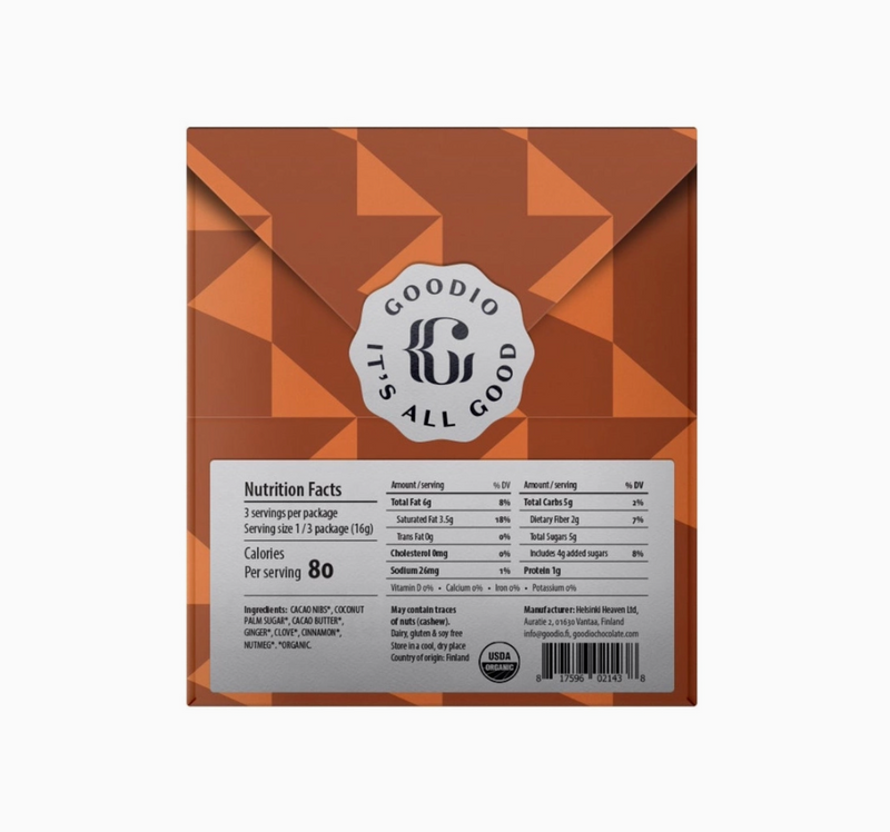 Goodio Chocolate - Pumpkin Spice