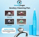 Shining Knight Ring Cleaner On-the-Go Pen styled with a sparkling ring.