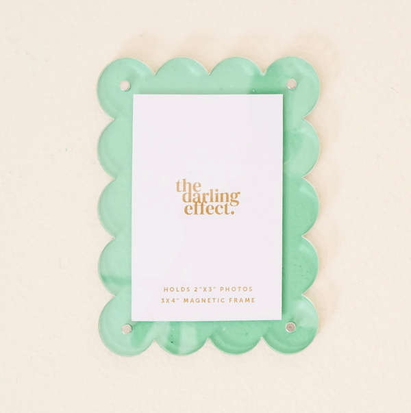 The Darling Effect, Mini Acrylic Picture Frame, Mint Green, Confete Party