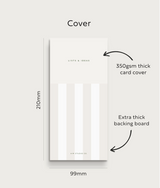 Aim Studio Co. striped to do list notepad showing lined task sections for daily planning.