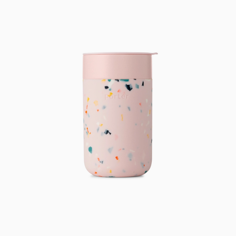 W&P, Ceramic Reusable Mug, Terrazzo Blush, Confete Party