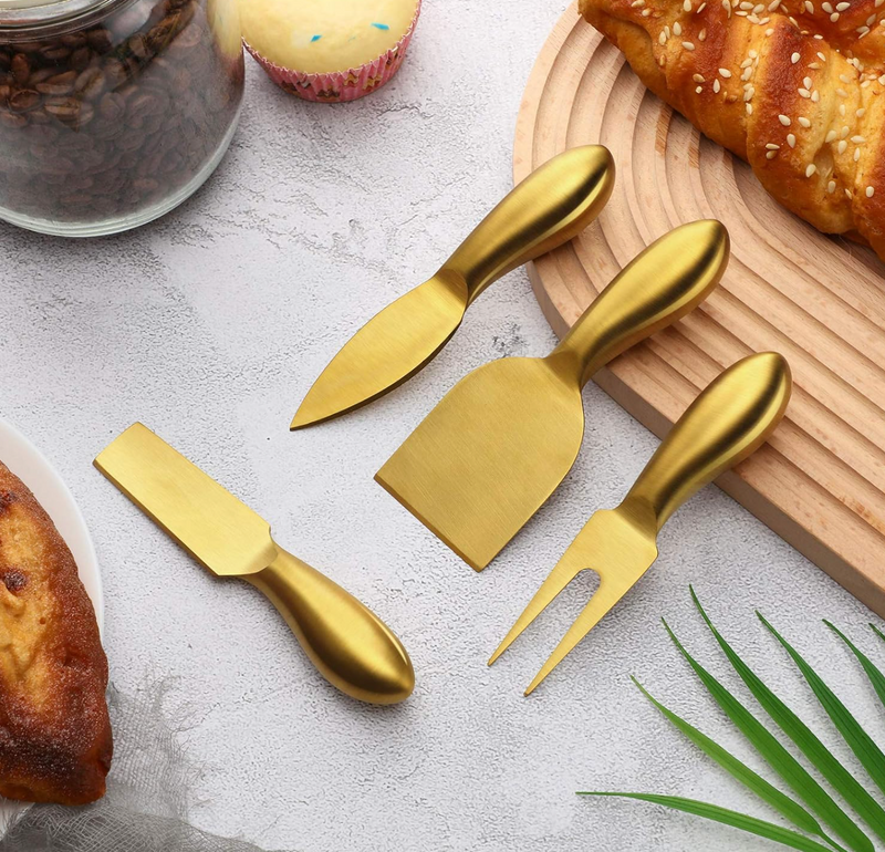 Gold Cheese Knife Set – Confetë Gifts + Party Boxes