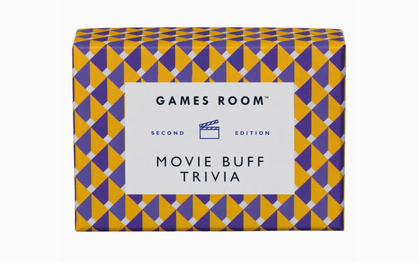Games Room Movie Buff Trivia Second Edition by Chronicle Books – fun movie quiz card game for film lovers