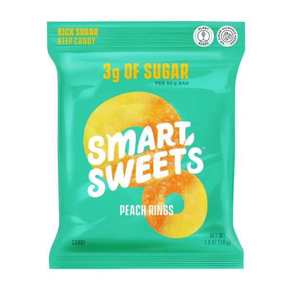 Smart Sweet, Healthy Peach Rings, Gummy Bears, Low Sugar