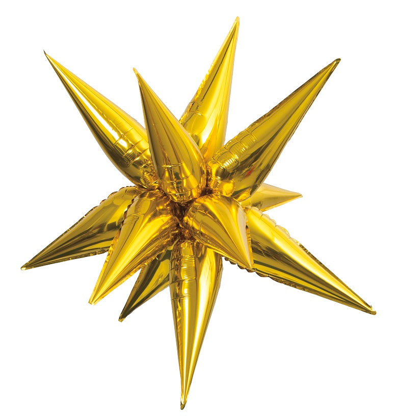 Gold Starburst Balloon