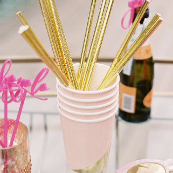 Blush Colorblock Party Cups