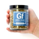 Spiceology GREEK FREAK-A mix of herbs, dried onion, sun-dried tomato, a touch of chili pepper, and orange peel powder combine flawlessly to give you all of the flavor, without any fillers.