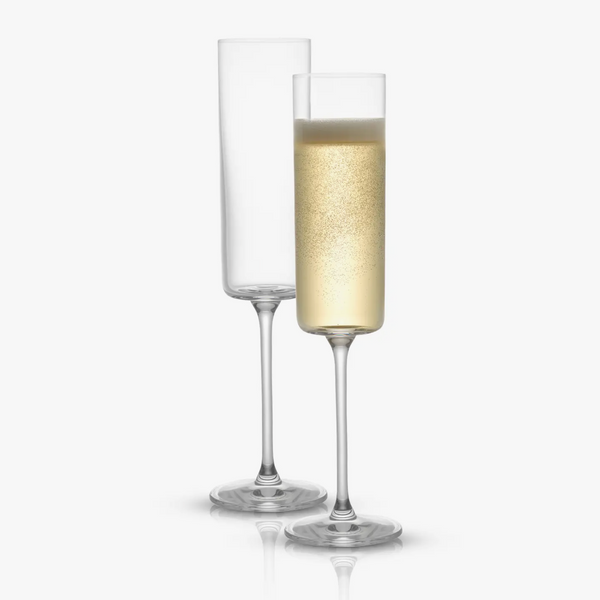 Joy Jolt Claire Champagne Glasses, Wedding gift box, job promotion, anniversary, client appreciation gifts, confete party