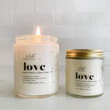Small Batch, Gig Harbor Washington, Enlight Candle Co. Love pure soy candle, confete party box