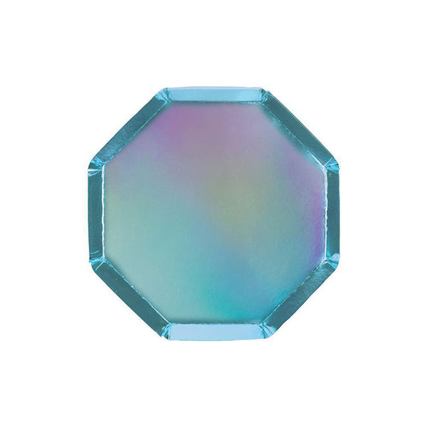 Holographic Blue Small Plates