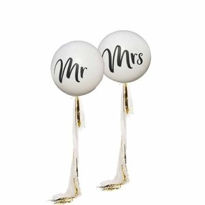 Jumbo Mr. and Mrs. Wedding Balloons