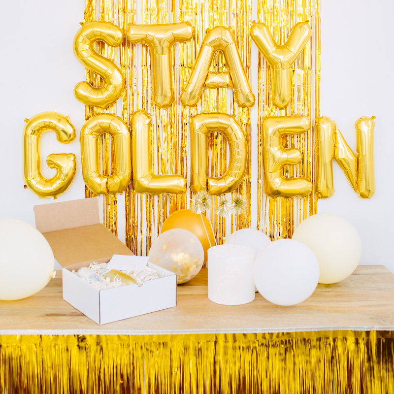STAY GOLDEN – Confetë Gifts + Party Boxes