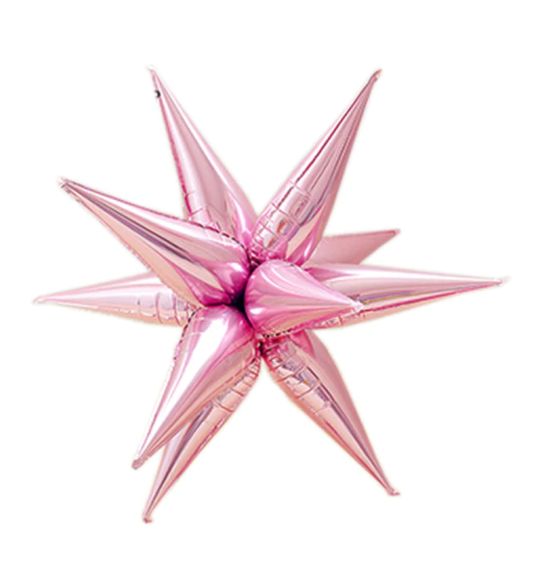 Pink Starburst Balloon