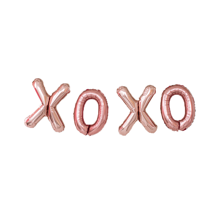 XOXO Valentine Balloon Letters