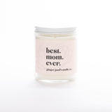 Ginger June Candle Co Best Mom Ever Non Toxic Soy candle, confete party, mother's day gift, candles for mom, best mother's day gifts