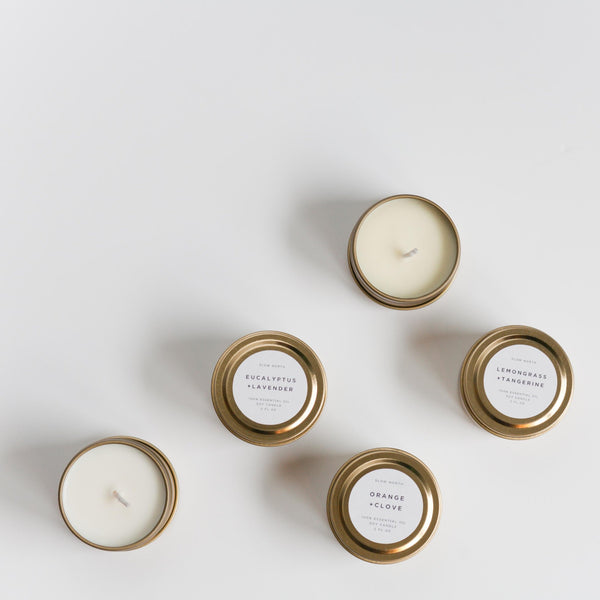 Slow North- finest plant-based, soy-wax candles, 100% essential oil fragrances 